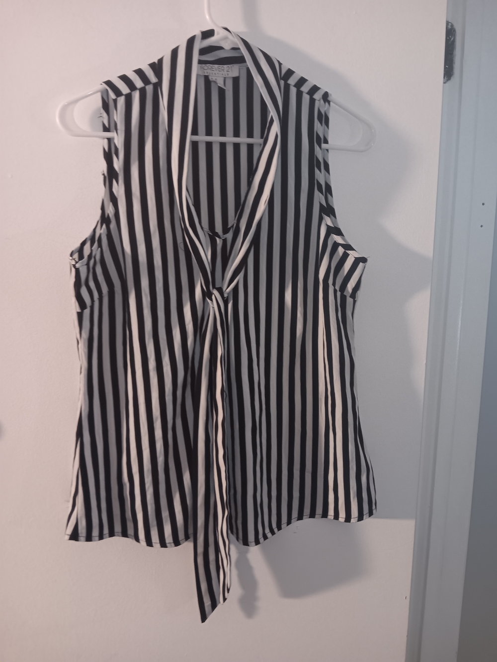 Forever 21 Essentials Black & White Striped Top